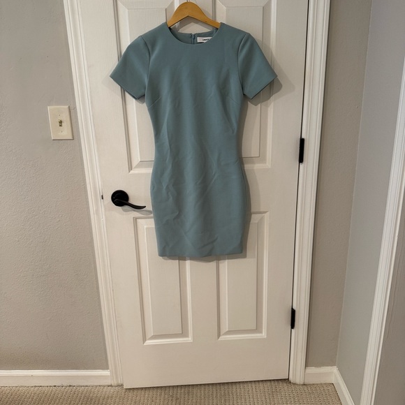 Likely One Shoulder Dress in Light Blue - Picture 3 of 5